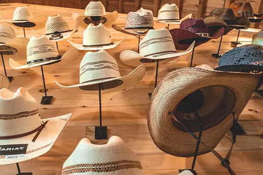 cowboy hats from Williford Mercantile