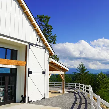 barn at SkyLand Ranch in Sevierville TN
