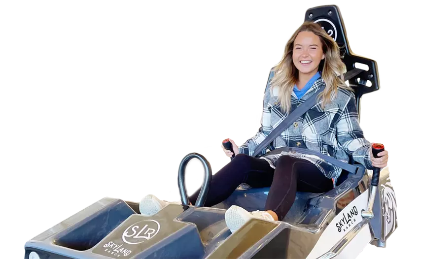 A girl on Coaster
