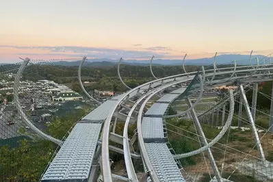 The Wild Stallion mountain coaster at SkyLand Ranch in Sevierville