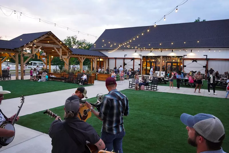 backyard celebration at SkyLand