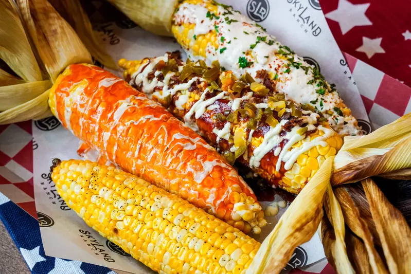 corn with different toppings