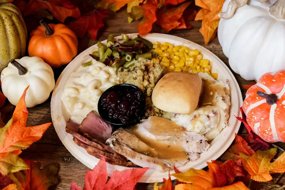 Thanksgiving plate at SkyLand Ranch
