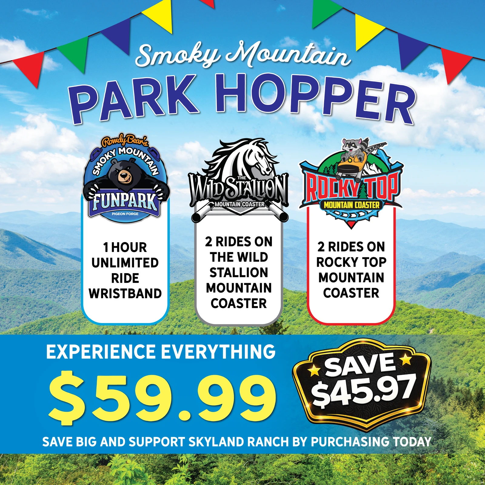 Smoky Mountain Park Hopper Pass
